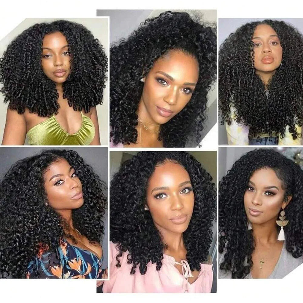 Burmese Curly Hair -  Extension Raw Hair Bundles And Wig