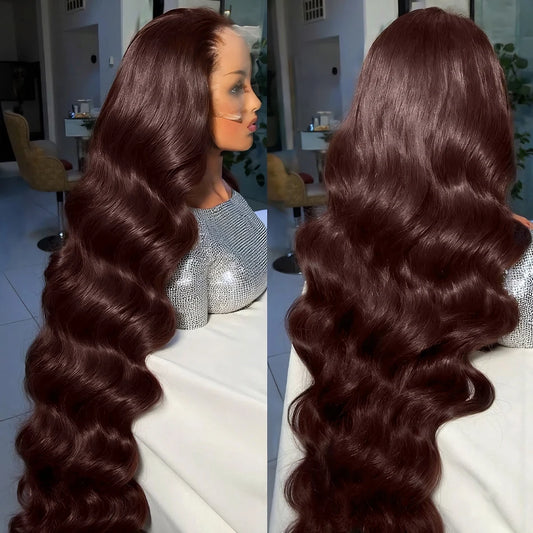 Chocolate Brown Body Wave Wig