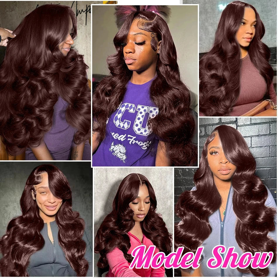 Chocolate Brown Body Wave Wig