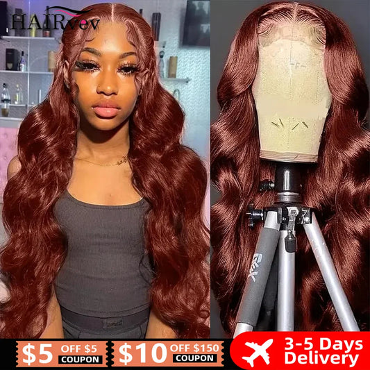 Reddish Brown Body Wave Wig